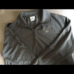 Men’s Lacoste Gray polo long sleeve